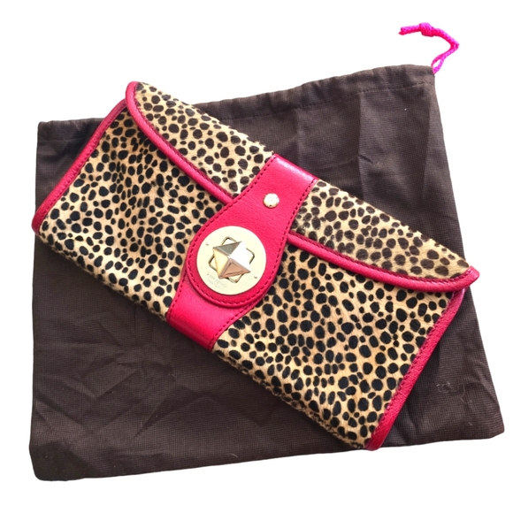 kate spade Handbags - Kate Spade Leopard Print Clutch Bag